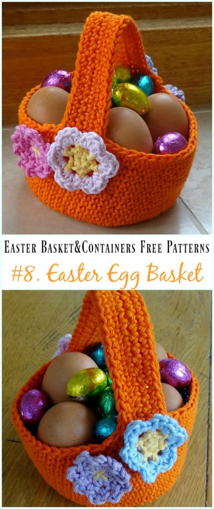 Crochet Easter Basket & Containers Free Patterns