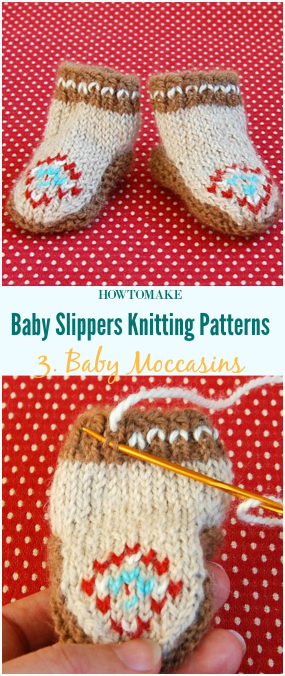 Knitted baby slippers patterns free