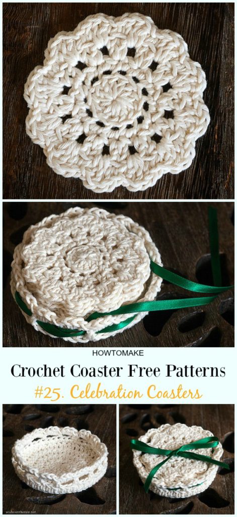 Easy Crochet Coaster Free Patterns Any Beginners Can Try