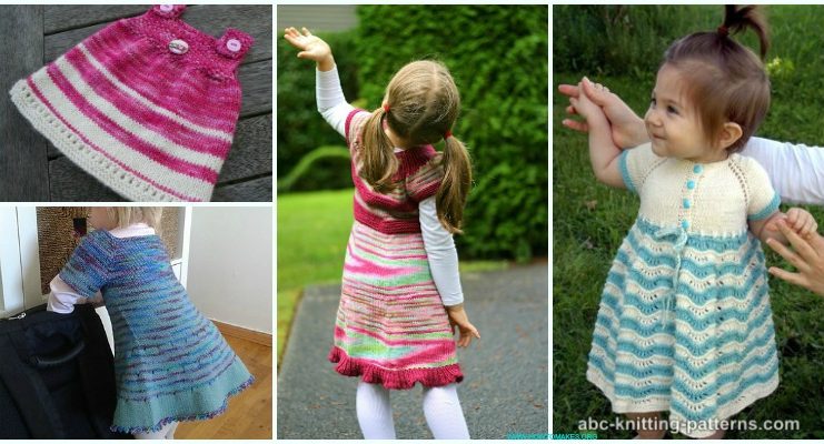 Baby & Little Girls Dress Free Knitting Patterns