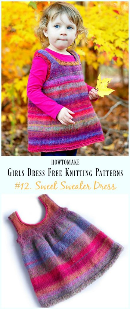 Little Girls Dress Free Knitting Patterns