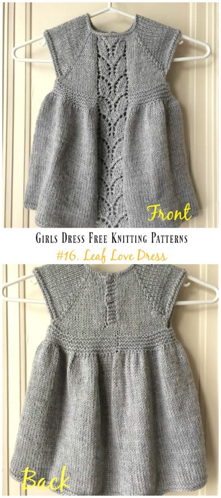 Little Girls Dress Free Knitting Patterns