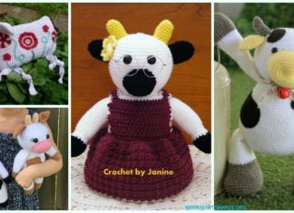 Crochet Amigurumi Cow Toy Plushies Free Crochet Patterns