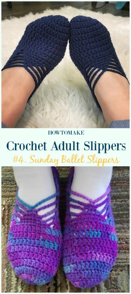 Crochet Adult Slippers Free Patterns