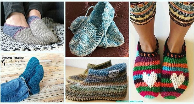 Crochet Adult Slippers Free Patterns