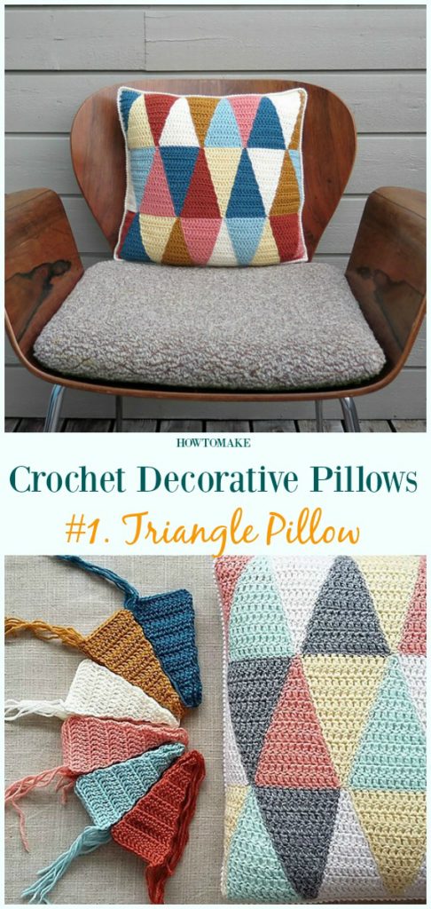 Crochet Decorative Pillow Free Patterns [Pillow case, Pillow Cover]