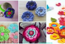 Easy Crochet Flower Appliques Free Patterns for Beginners