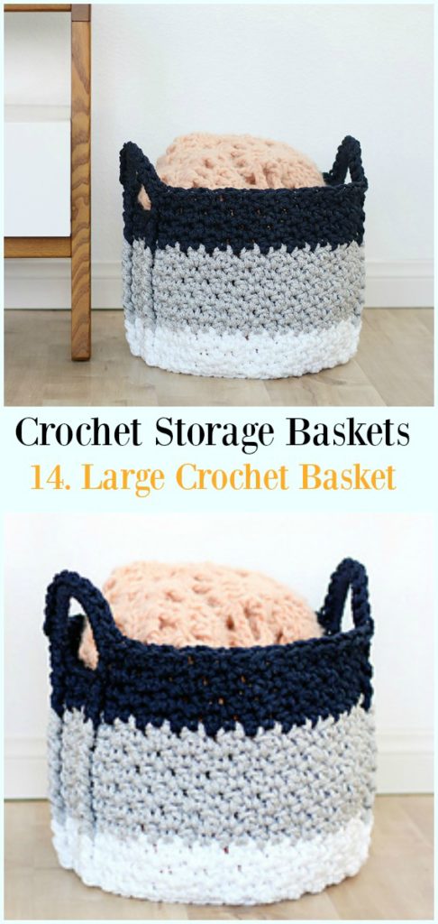 Storage Basket Free Crochet Patterns