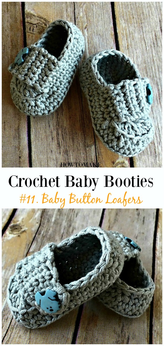 baby boy booties crochet pattern free