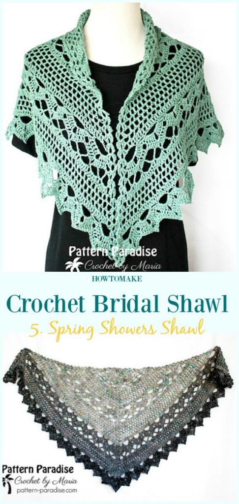 Crochet Bridal Shawl Free Patterns For Wedding Elegance 8044