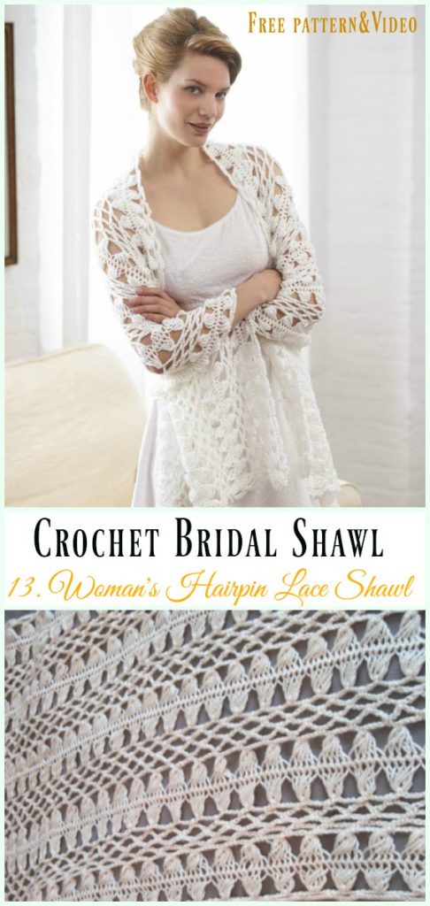 Crochet Bridal Shawl Free Patterns For Wedding Elegance 8633