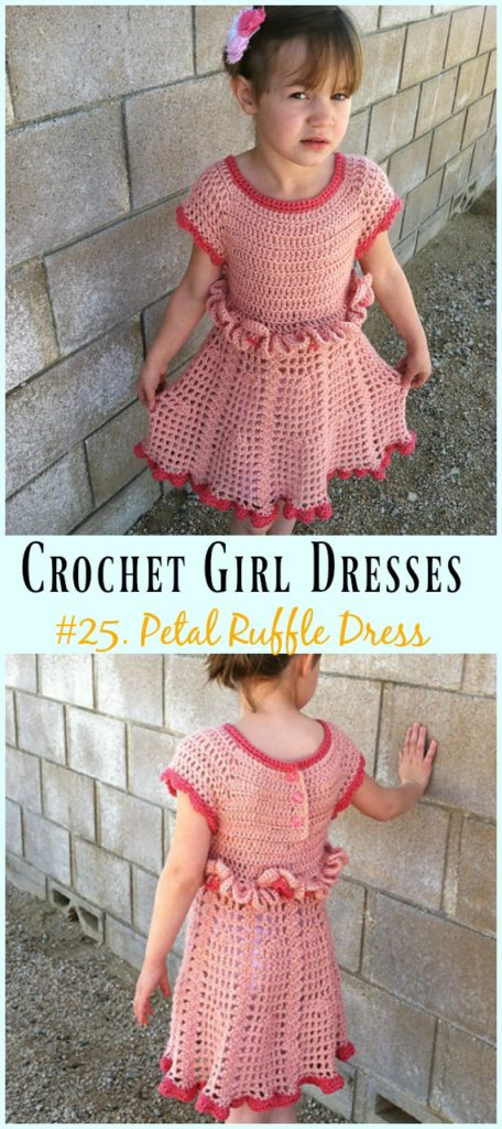 Summer Girl Dress Free Crochet Patterns