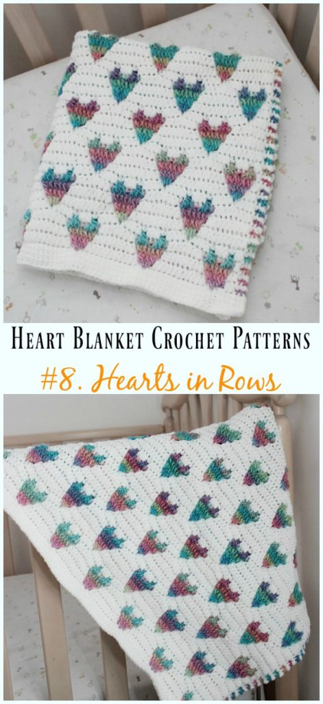 Heart Blanket Crochet Patterns Free And Paid