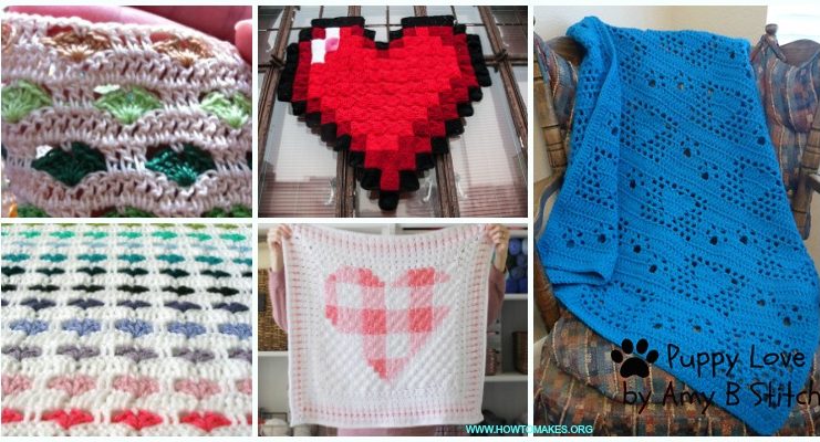 Heart Blanket Crochet Patterns