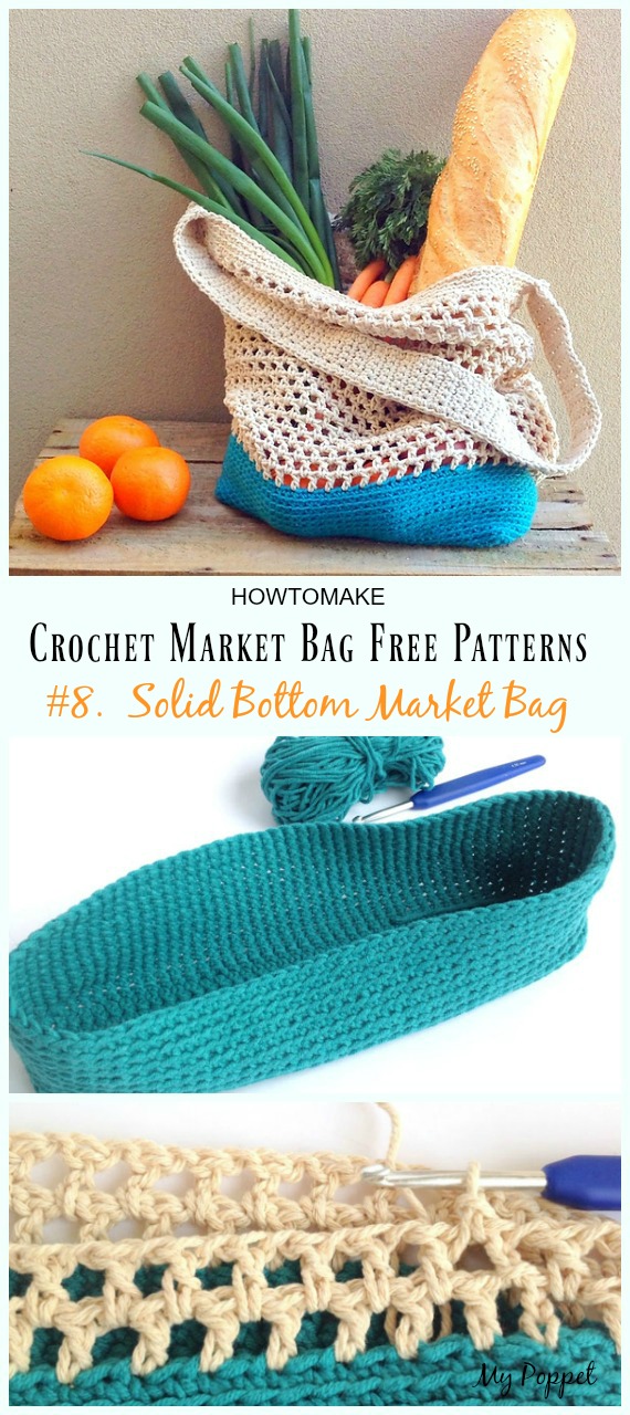 Extra Large Market Bag Free Crochet Pattern | Ahoy Comics