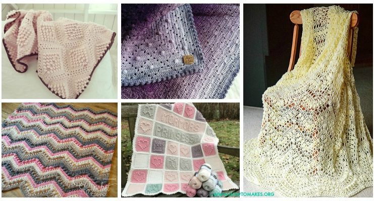 Bobble & Popcorn Blanket Free Crochet Patterns