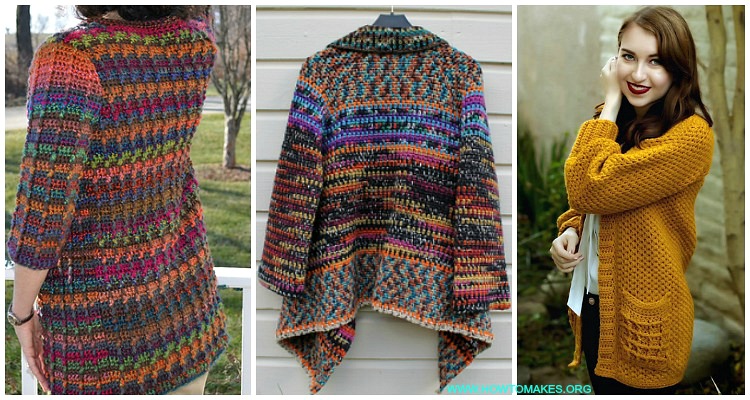 50+ Best Feminine Crochet Cardigan Patterns for Fall and Winter