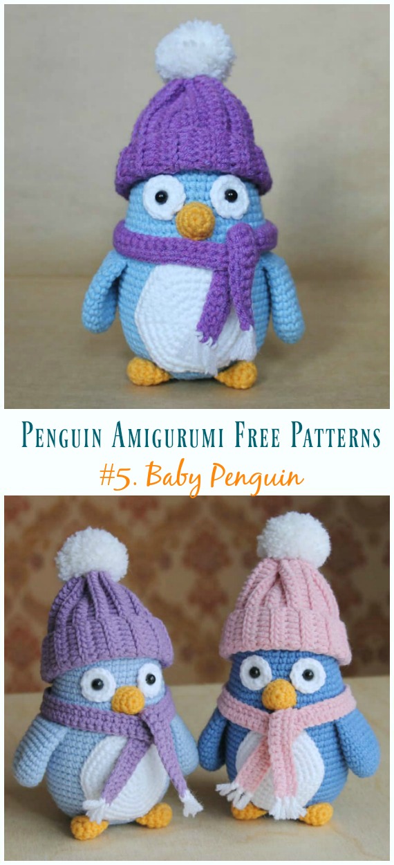 Amigurumi Baby Penguin Crochet Free Pattern - Crochet #Penguin; #Amigurumi; Free Patterns