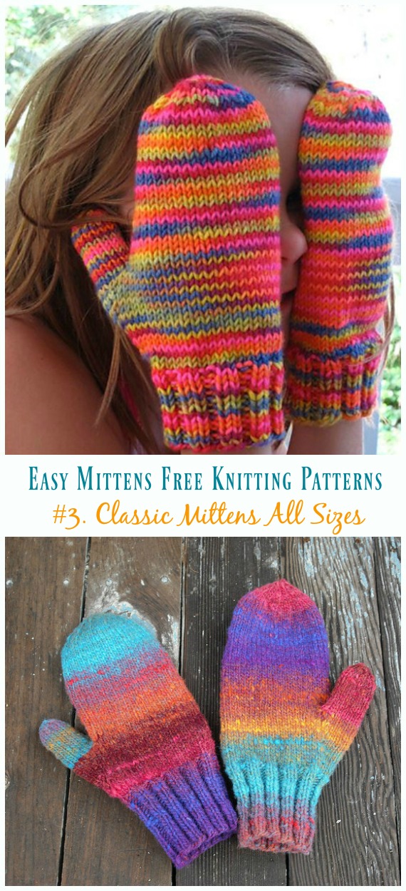 Knitting Pattern Mittens - Mikes Nature