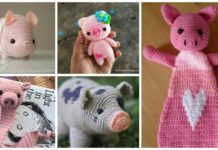 Amigurumi Pig Softies Free Crochet Patterns