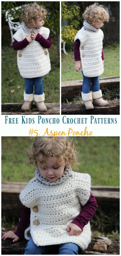 Free Kids Poncho Crochet Patterns