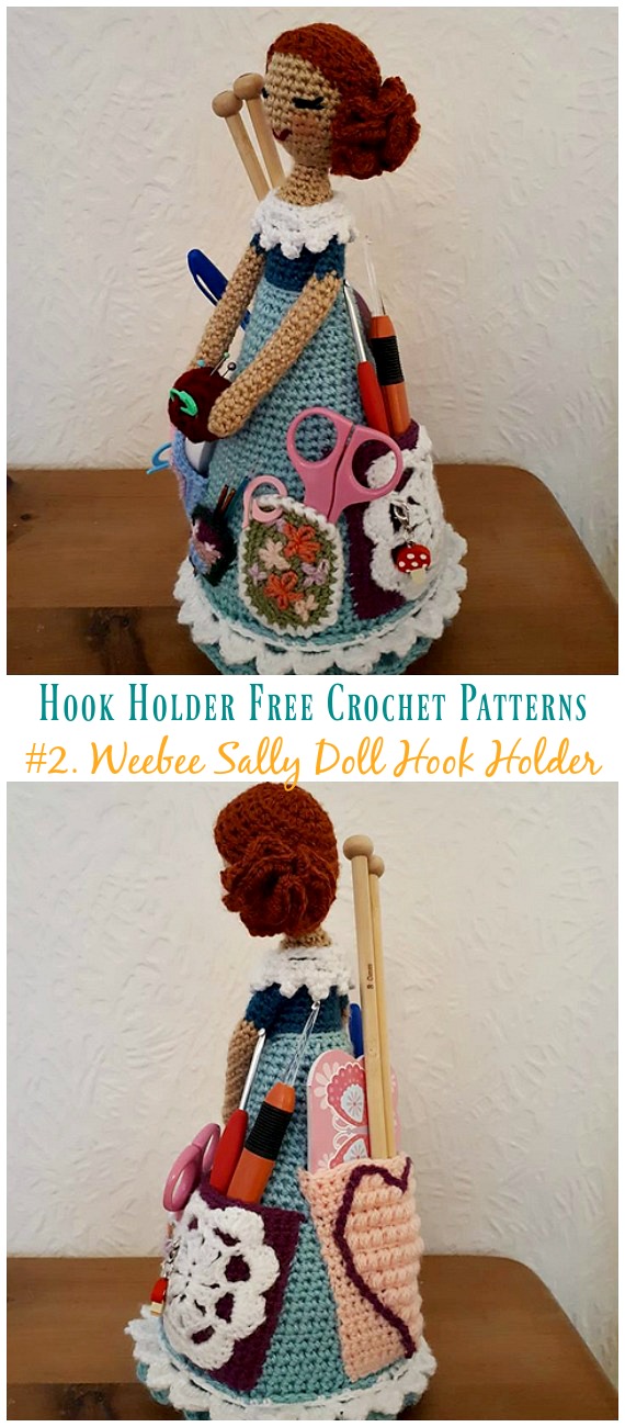 Weebee Sally Doll Hook Holder Crochet Free Pattern