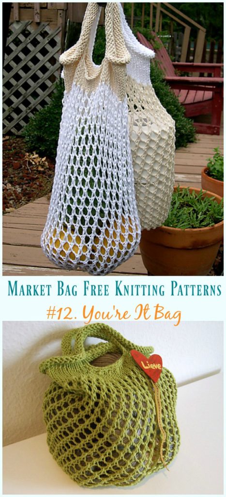 Market Bag Free Knitting Patterns