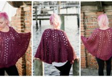 Trapped in Love Poncho Crochet Free Pattern - Women #Poncho; Free #Crochet; Patterns