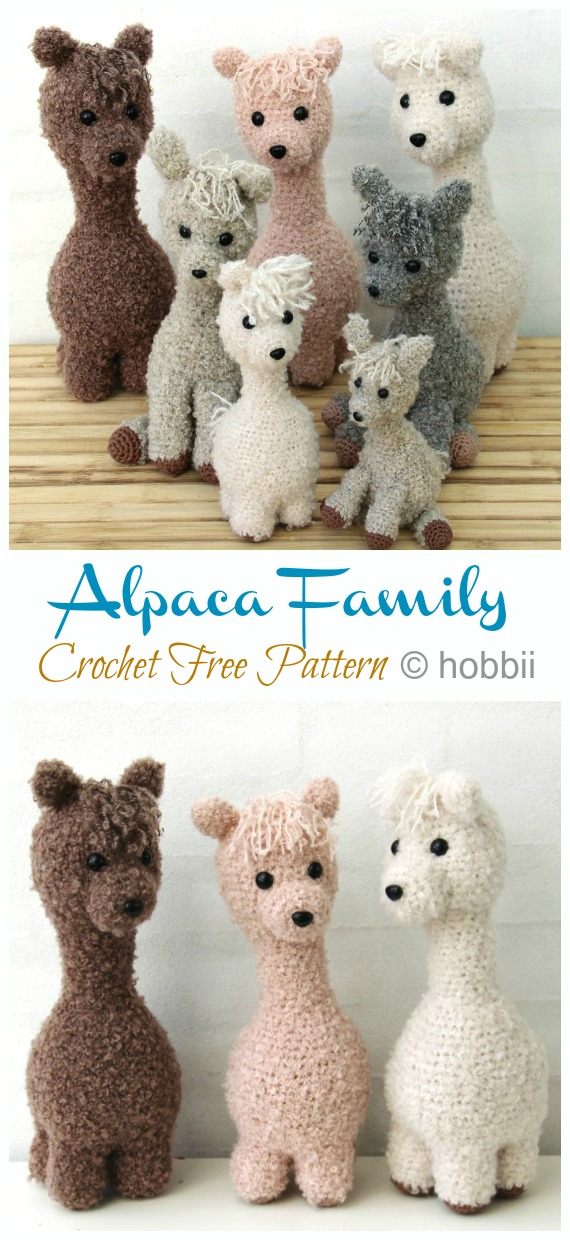 Amiugrumi Alpaca Toy Crochet Free Patterns Amigurumi Llama