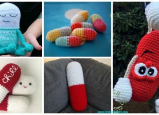 Crochet Happy Pill Amigurumi Free Patterns