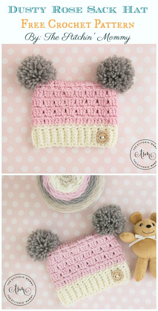 Sack Hat Free Crochet Patterns