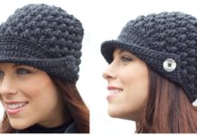 To the Peak Cap Hat Crochet Free Pattern - Women #Cap; #Hat; Free #Crochet; Patterns