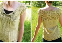 Blouse Isadora Top Crochet Free Pattern - Women Summer #Top Free #Crochet; Patterns