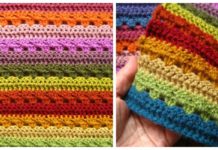 Cosy Stripe Blanket Crochet Free Pattern - Stripy #Blanket; Free #Crochet; Patterns