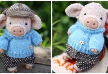 Amigurumi Pig Peter Free Crochet Pattern - Free #Amigurumi; #Pig; Toy Softies Crochet Patterns