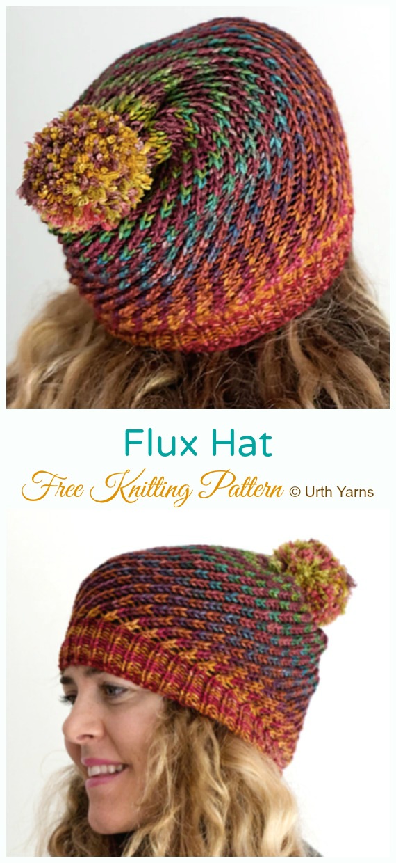 womens beanie hat knitting pattern