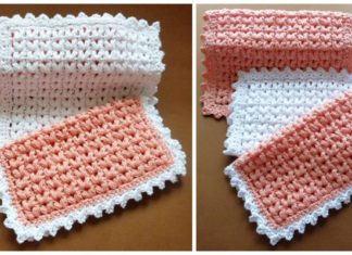 Puff Stitch Dishcloth Free Crochet Patterns