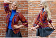 Square Up Jacket Crochet Free Patterns - Women #Jacket; Free #Crochet; Patterns