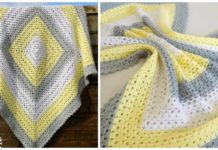 Superbly Simple Baby Blanket Crochet Free Pattern - Never Ending Square #Blanket; #Crochet; Free Pattern