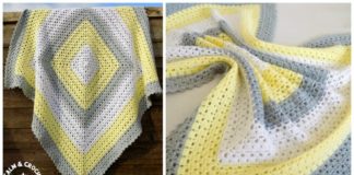 Superbly Simple Baby Blanket Crochet Free Pattern - Never Ending Square #Blanket; #Crochet; Free Pattern