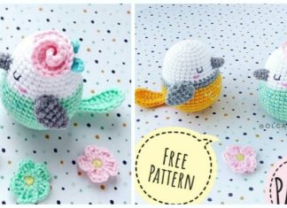 Amigurumi Spring Bird Crochet Free Pattern - Crochet #Bird; #Amigurumi; Free Patterns