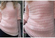 Boardwalk Sweater Crochet Free Pattern - Spring Summer #Pullover; Sweater Free #Crochet; Patterns