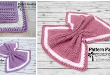 One Row Repeat Skylar Blanket Crochet Free Pattern - Never Ending Square #Blanket; #Crochet; Free Patterns