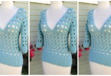 Persimmon Pullover Top Crochet Free Pattern - Women Summer #Top Free #Crochet; Patterns