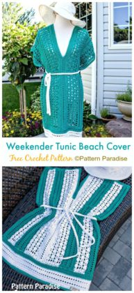 Weekender Tunic Crochet Free Patterns - Women Summer Top