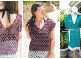 Weekender Tunic Crochet Free Patterns - Women Summer #Top Free #Crochet; Patterns