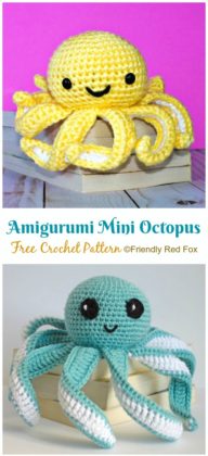 Amigurumi Little Octopus Free Crochet Patterns - Crochet SeaLife