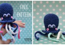 Amigurumi Little Octopus Free Crochet Patterns - Crochet #SeaLife; Toys #Amigurumi; Free Patterns