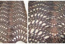 Feather Fan Scarf Crochet Free Pattern - Rectangle Long #Scarf; Free #Crochet; Patterns