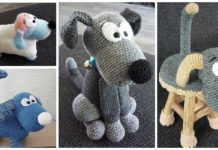 Amigurumi Dog Droppie & Stool Cover Crochet Free Patterns